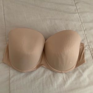 PINK Victoria’s Secret Nude Strapless Push-up Bra